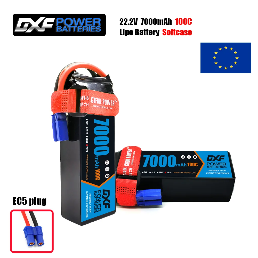 6S Lipo Battery 22.2V 5000Mah - DXF 6S Lipo Батарея 22,2 В