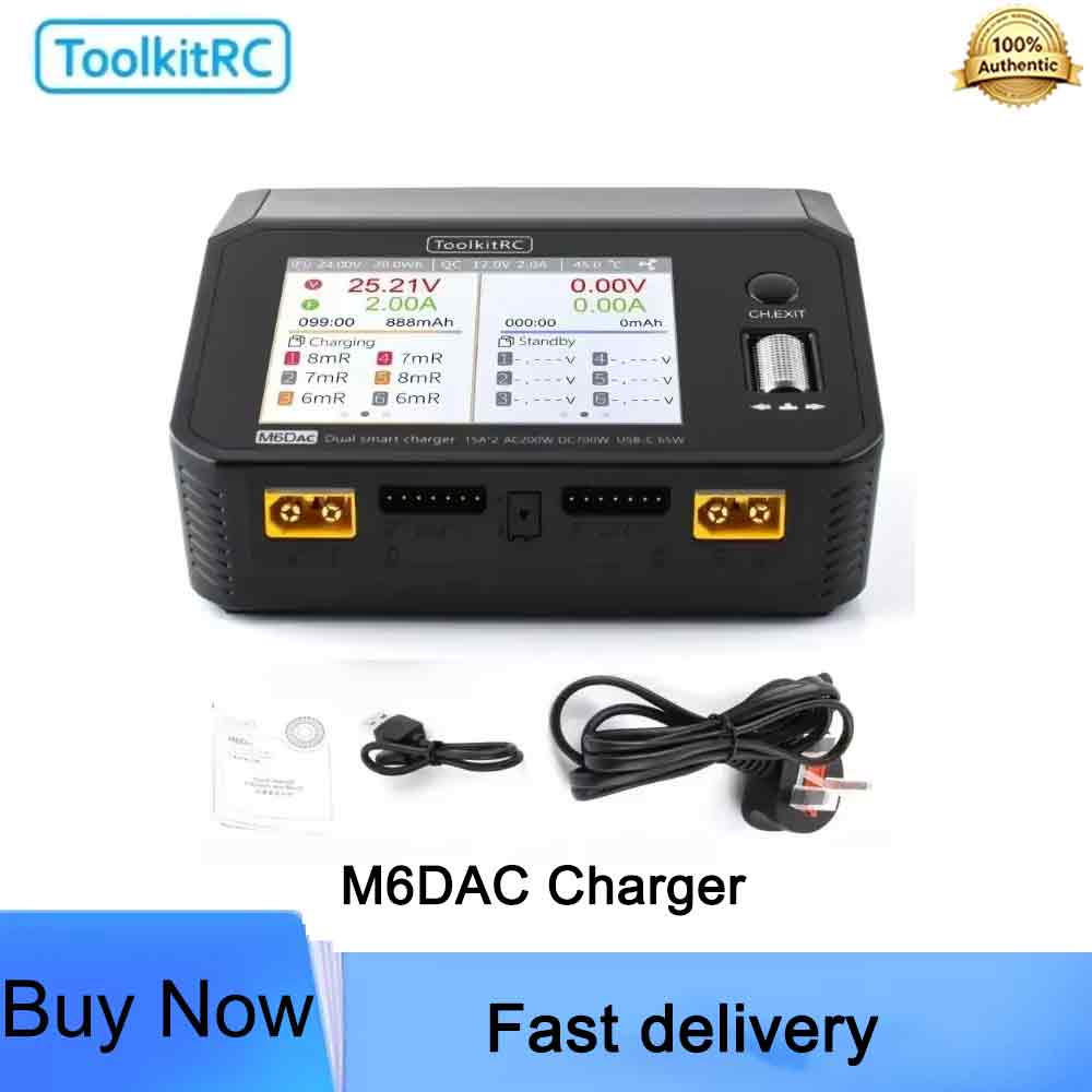 Toolkitrc M6Dac Smart Charger - ToolkitRC M6DAC – интеллектуальное зарядное устройство
