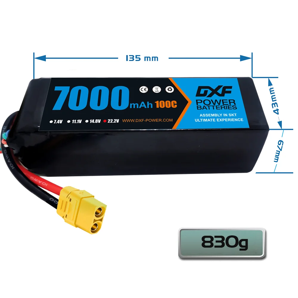 DXF 6S Lipo Батарея 22,2 В 700 – обзор и цена 6S Lipo Battery 22.2V 5000Mah