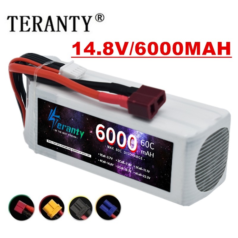 Аккумулятор Lipo 6000 В, 14,8  – обзор и цена 4S Lipo Battery 14.8V 6000Mah