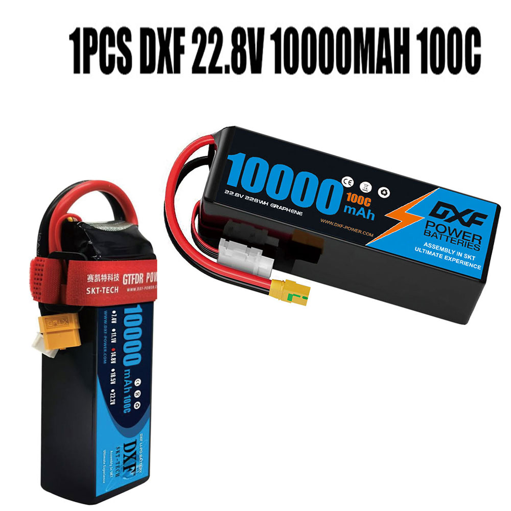 DXF 6S Lipo аккумулятор 10000  – обзор и цена 6S Lipo Battery 22.2V 5000Mah
