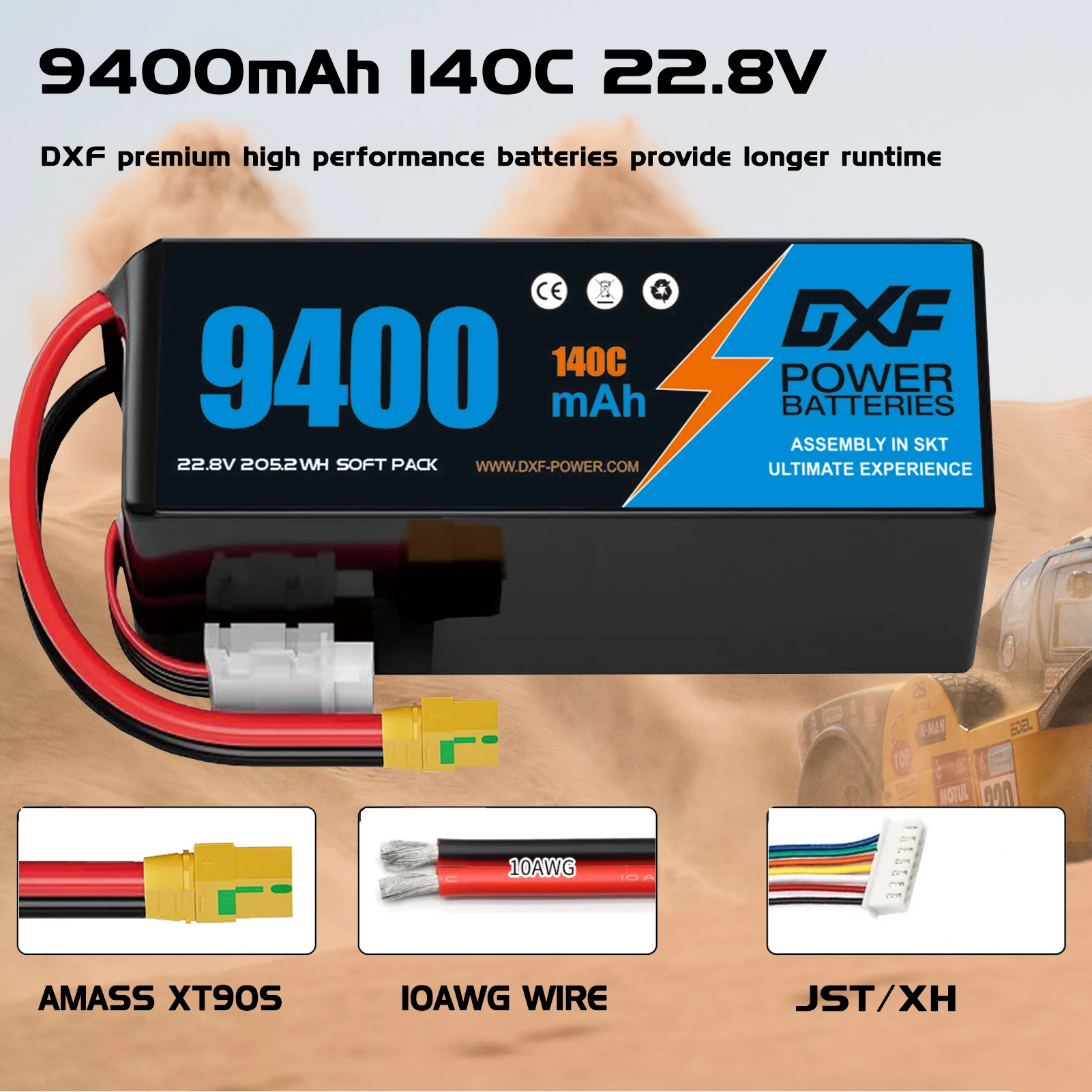 DXF 6S Lipo аккумулятор 22,8 В – обзор и цена 6S Lipo Battery 22.2V 5000Mah