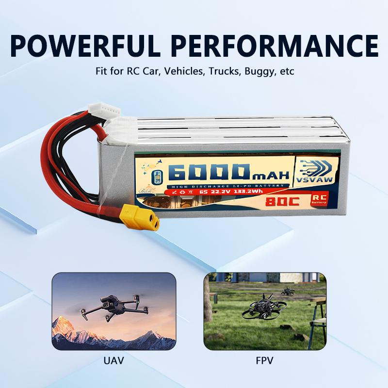 Аккумулятор VSVAW 6S LiPo 6000 – обзор и цена 6S Lipo Battery 22.2V 5000Mah